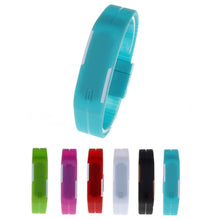 Candy Color Ultra Thin Men Women s Silicone Digital LED s Bracelet Wrist Watch IMY66