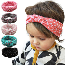 Baby Girls Infant Kids Toddler Wide Dot Cross Hairband Turban Knitted Knot twisted Headband Headwear Hair Bands Accessories IMY66