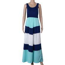 Mother Daughter Dresses Family Matching Clothing Women Girls Dress Casual Family Clothes Sleeveless Stripe Dress IMY66