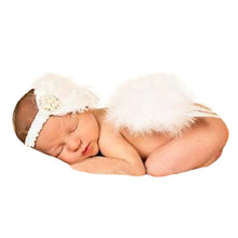 Angel Wings Feather Wings Baby Girl Flower Lace Headband Photo Shoot Hair Accessories Forborns Head Band Photography Props IMY66