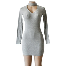 Dress Women Long Sleeve Sexy Party Knitted Dress Casual Bodycon Dress Vestidos Sweater Dresses Vestidos femininos IMY66