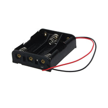 AA Power Battery Storage Case Plastic Box Holder Leads With 4 Slots Battery Pack Power Supply Charger Adapter IMY66