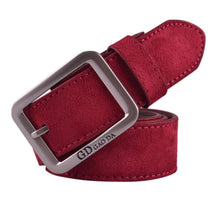 Boys Mens Casual Waistband Leather Metal Pin Buckle Belt Male cinto masculino Suede Leather Waist Belts Waistband IMY66