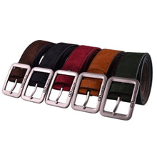 Boys Mens Casual Waistband Leather Metal Pin Buckle Belt Male cinto masculino Suede Leather Waist Belts Waistband IMY66