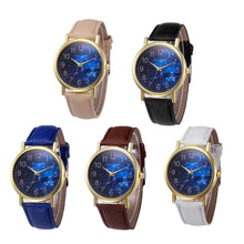Casual Dress Watches For Women Men Retro PU Leather Band Print Alloy Quartz Wrist Watch relogios masculino feminino IMY66