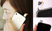 Cute 6pcs Cheese Cat 3.5mm Anti Dust Earphone Jack Plug Stopper Dirt-resistant Cartoon Dust Plug Cap For iphone IMY66