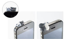 Cute 6pcs Cheese Cat 3.5mm Anti Dust Earphone Jack Plug Stopper Dirt-resistant Cartoon Dust Plug Cap For iphone IMY66