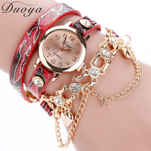 Duoya Dress Watches Luxury Heart Pendant Women Watches Women Bracelet Watch Women Wristwatches Relogio feminino IMY66