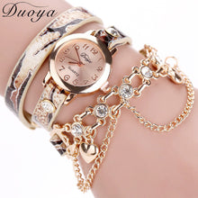 Duoya Dress Watches Luxury Heart Pendant Women Watches Women Bracelet Watch Women Wristwatches Relogio feminino IMY66
