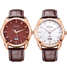 Duoya Luxury Men Watch PU Leather Analog Stainless Steel Quartz Wrist Watch Male Business Watches relogio masculino reloj hombre IMY66