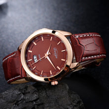 Duoya Luxury Men Watch PU Leather Analog Stainless Steel Quartz Wrist Watch Male Business Watches relogio masculino reloj hombre IMY66