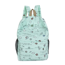 Cartoon Printing Women Canvas Backpack Schoolbag IMY66