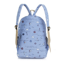 Cartoon Printing Women Canvas Backpack Schoolbag IMY66