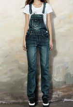 Jeans Woman Street Denim Bib Women Jumpsuits Overalls Jeans Femme Spaghetti Strap Slim Pants pantalon femme IMY66