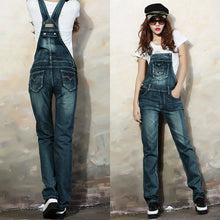 Jeans Woman Street Denim Bib Women Jumpsuits Overalls Jeans Femme Spaghetti Strap Slim Pants pantalon femme IMY66