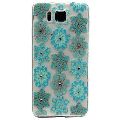 Painted Pattern Diamond Soft TPU Back Case Cover For Samsung Galaxy Alpha Alfa G850 IMY66