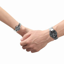 Luxury Rhinestone Single Calendar Quartz Analog Tungsten Stainless Steel Wrist Watches Couple Lover's Watch IMY66