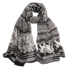 180cm*90cm Ladies Neck Stole Elephant Printed Long Scarf Shawl Wrap Pashmina cachecol feminino IMY66