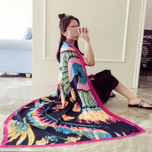 190*95cm Scarves For Women Totem Triabl Feather Printed Soft Long Wraps Shawl Scarves, Shawls, Stoles IMY66