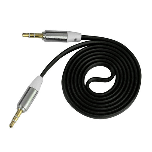 Colorful 103cm Length 3.5mm Stereo Auxiliary Cable M/M Male to Male Flat Audio Music Aux Cord Snow IMY66