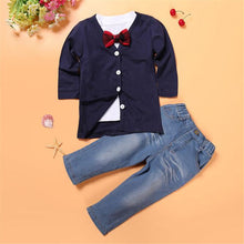 3 Pieces Kids Baby Boys Clothing Suit Long Sleeve T-Shirt Tops+Coat+Pants Clothes Outfits children clothing IMY66