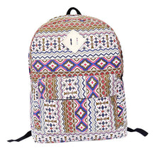 2 Colors Women Canvas Rucksack Ethnic Style Travel Backpack School Book Shoulder Bag For Girls IMY66