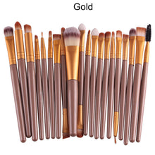 20 pcs Professional Cosmetic Makeup Brush Set tools Make-up Toiletry Kit Wool Make Up Brush Set Kit Beauty Tool 6 Colors IMY66