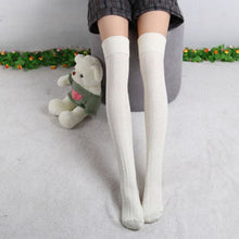 8 Colors Sexy Thigh High Over The Knee Socks Long Cotton Stockings For Girls Ladies Women knitted stockings IMY66