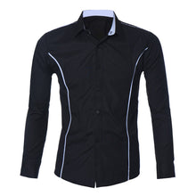 Brand-Clothing Mens Luxury Long Sleeve Casual Slim Fit Stylish Dress Shirts chemise homme Plus Size XXL IMY66