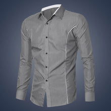 Brand-Clothing Mens Luxury Long Sleeve Casual Slim Fit Stylish Dress Shirts chemise homme Plus Size XXL IMY66