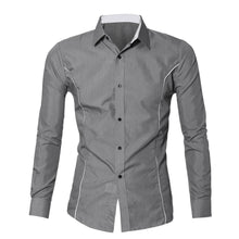 Brand-Clothing Mens Luxury Long Sleeve Casual Slim Fit Stylish Dress Shirts chemise homme Plus Size XXL IMY66