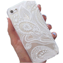 Henna White Floral Flower Plastic Case Cover Skin for iPhone 5 5S IMY66