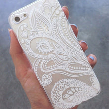 Henna White Floral Flower Plastic Case Cover Skin for iPhone 5 5S IMY66