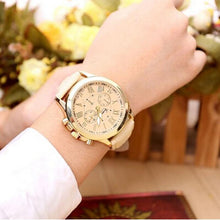 Roman Women's Numerals Faux Leather Analog Quartz Dress Watches Luxury Lady Wrist Watch sale IMY66