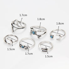 6PCS Arrow Stack Ring Band Rings Set IMY66