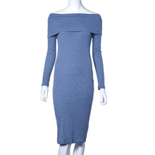 Dress For Women Long Sleeve Sexy Off Shoulder Sheath Bodycon Bandage Party Knee Dress vestido femininos IMY66