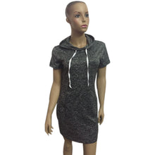 Dress Women Ladies Casual Short Sleeve Hoodies Dress Sweatshirt s Dress swear vestidos femininos IMY66