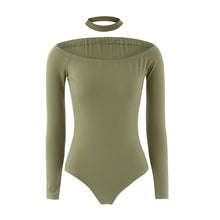 Elegant Halter Bodysuits T-Shirts Sexy Off Shoulder Playsuit Women Tops Jumpsuit Casual Pull Femme IMY66