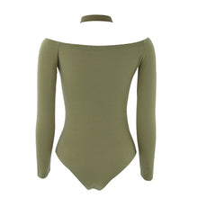 Elegant Halter Bodysuits T-Shirts Sexy Off Shoulder Playsuit Women Tops Jumpsuit Casual Pull Femme IMY66