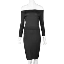 Women Dress Off Shoulder Long Sleeve Dresses Sexy Club Party Bodycon Long Maxi Dresses vestidos femininos IMY66