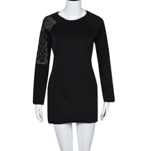 Women Dress Solid Sexy Bead Long Sleeve Evening Party Mini Club Sheath Dress Beach Dress vestidos femininos IMY66