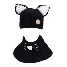 Baby Hats&Caps Cat Ear Shaped Kids Bomber Hats Beanie Shawl Children Hats Handmade Knitted Baby Accessories IMY66