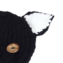 Baby Hats&Caps Cat Ear Shaped Kids Bomber Hats Beanie Shawl Children Hats Handmade Knitted Baby Accessories IMY66
