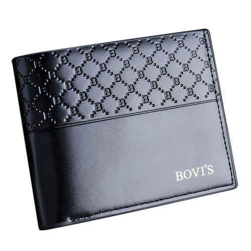 Men PU Leather Card Cash Receipt Organizer Bifold Wallet Purse With Card Holders Money bag for male IMY66
