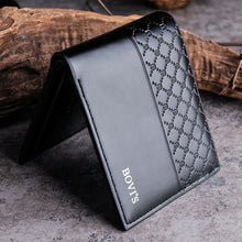 Men PU Leather Card Cash Receipt Organizer Bifold Wallet Purse With Card Holders Money bag for male IMY66