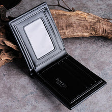 Men PU Leather Card Cash Receipt Organizer Bifold Wallet Purse With Card Holders Money bag for male IMY66