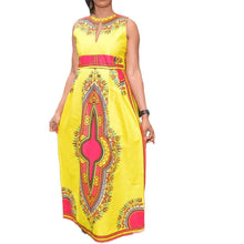Designs African Long Dresses For Women Print Dashiki Africa Clothing Traditional Casual Sleeveless Dresses Vestidos IMY66
