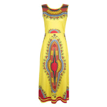 Designs African Long Dresses For Women Print Dashiki Africa Clothing Traditional Casual Sleeveless Dresses Vestidos IMY66