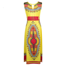 Designs African Long Dresses For Women Print Dashiki Africa Clothing Traditional Casual Sleeveless Dresses Vestidos IMY66