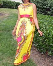 Designs African Long Dresses For Women Print Dashiki Africa Clothing Traditional Casual Sleeveless Dresses Vestidos IMY66